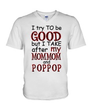 TRY TO BE GOOD - PERFECT GIFT FOR GRANDKIDS V-Neck T-Shirt tile