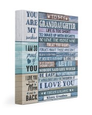 LIFE IS TOO SHORT - FROM GRANDMA TO GRANDDAUGHTER 11x14 Gallery Wrapped Canvas Prints front