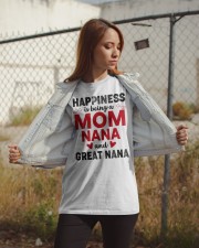 Happiness Is Being A Mom Nana And Great Nana Classic T-Shirt apparel-classic-tshirt-lifestyle-07