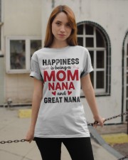 Happiness Is Being A Mom Nana And Great Nana Classic T-Shirt apparel-classic-tshirt-lifestyle-19