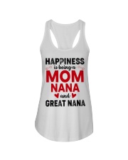Happiness Is Being A Mom Nana And Great Nana Ladies Flowy Tank tile
