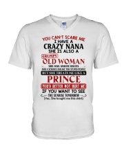 You Can't Scare Me - Lovely Gift For Grandson V-Neck T-Shirt tile