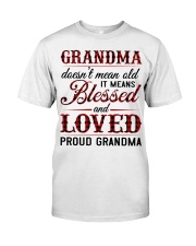 BLESSED LOVED PROUD GRANDMA-GREAT GIFT FOR GRANDMA Premium Fit Mens Tee tile