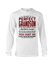 I'm Not A Perfect Grandson But My Crazy Granma Loves Me Long Sleeve Tee tile