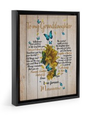 BELIEVE IN YOURSELF - BEST GIFT FOR GRANDDAUGHTER Floating Framed Canvas Prints Black tile