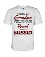 Being A Grandma Doesn't Make Me Old - Perfect Gift For Grandma V-Neck T-Shirt tile