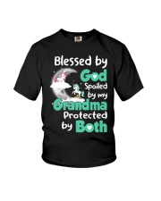 Blessed By God - Amazing Gift For Grandson Youth T-Shirt front