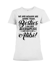 SHE IS MY ALIBI - LOVELY GIFT FOR GRANDCHILD Premium Fit Ladies Tee tile