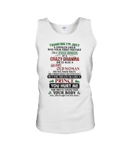 I'm A Spoiled Grandson Of A Crazy Granma Unisex Tank tile