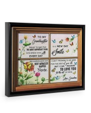The Most Important Thing - Lovely Gift For Granddaughter Floating Framed Canvas Prints Black tile