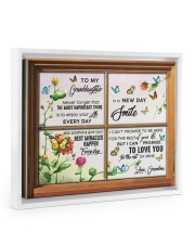 The Most Important Thing - Lovely Gift For Granddaughter Floating Framed Canvas Prints White tile