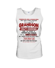 I'm A Spoiled Grandson Of A Crazy Grandma Unisex Tank tile