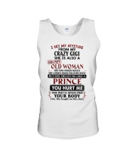 I Get My Attitude From My Crazy Gigi - Best Gift For Grandson Unisex Tank tile