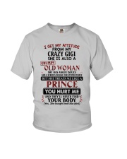 I Get My Attitude From My Crazy Gigi - Best Gift For Grandson Youth T-Shirt front