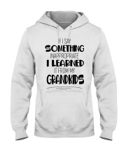 I LEARNED IT FROM MY GRANKIDS Hooded Sweatshirt tile