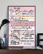 GRANDDAUGHTER GIFT WITH ELEPHANT FROM NANNIE 11x17 Poster lifestyle-poster-2