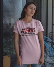 RETIRED - NURSE AND GRANDDAUGHTER Classic T-Shirt apparel-classic-tshirt-lifestyle-08
