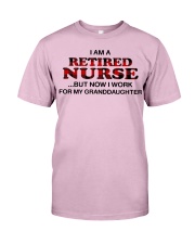 RETIRED - NURSE AND GRANDDAUGHTER Classic T-Shirt front