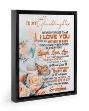 FOLLOW YOUR DREAM - GIFT FOR GRANDDAUGHTER Floating Framed Canvas Prints Black tile