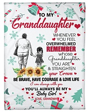 STRAIGHTER YOUR CROWN - GRANDMA TO GRANDDAUGHTER Small Fleece Blanket - 30" x 40" front