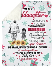STRAIGHTER YOUR CROWN - GRANDMA TO GRANDDAUGHTER Sherpa Fleece Blanket tile