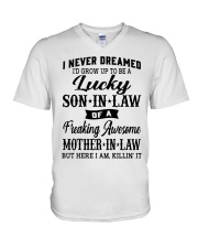 I NEVER DREAMED - LOVELY GIFT FOR SON-IN-LAW V-Neck T-Shirt tile