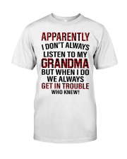 LISTEN TO MY GRANDMA - GIFT FOR GRANDCHILDREN Classic T-Shirt tile