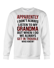 LISTEN TO MY GRANDMA - GIFT FOR GRANDCHILDREN Crewneck Sweatshirt tile