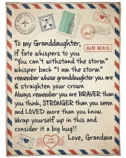 STRAIGHTEN YOUR CROWN - GIFT FOR GRANDDAUGHTER Fleece Blanket tile