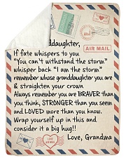STRAIGHTEN YOUR CROWN - GIFT FOR GRANDDAUGHTER Sherpa Fleece Blanket tile
