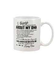LOVELY SHIRT FOR YOUR GRANDCHILD FROM OMA Mug tile
