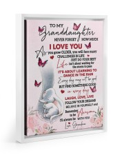 I'll Always Be With You - Amazing Gift For Granddaughter Floating Framed Canvas Prints White tile