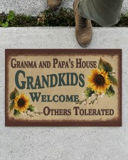 WELCOME OTHERS TOLERATED -PERFECT GIFT FOR GRANDMA Doormat 22.5" x 15" aos-doormat-22-5x15-lifestyle-front-01