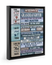 LOVELY GIFT FOR YOUR GRANDDAUGHTER Floating Framed Canvas Prints Black tile