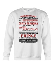 SHE IS MY WHOLE WORLD - BEST GIFT FOR GRANDSON Crewneck Sweatshirt tile