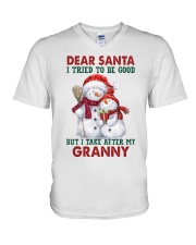 I Take After My Granny - Best Gift For Grandchild V-Neck T-Shirt tile