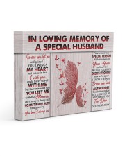IN LOVING MEMORY OF A SPECIAL HUSBAND 14x11 Gallery Wrapped Canvas Prints front