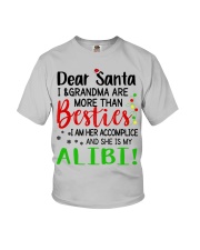SHE IS MY ALIBI - LOVELY GIFT FOR GRANDSON Youth T-Shirt front