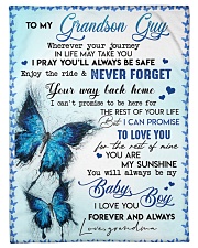 MY BABY BOY - GRANDMA TO GRANDSON GUY Small Fleece Blanket - 30" x 40" front