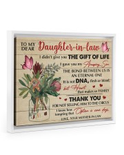 OPTION IS SOME DAY - BEST GIFT FOR DAUGHTER-IN-LAW Floating Framed Canvas Prints White tile