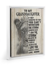 I AM THE STORM - GREAT GIFT FOR GRANDDAUGHTER Floating Framed Canvas Prints White tile