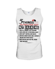 5 THINGS - PERFECT GIFT FOR GRANDMA Unisex Tank tile