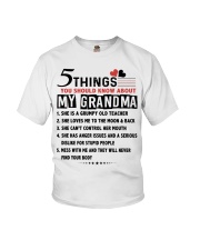5 THINGS - PERFECT GIFT FOR GRANDMA Youth T-Shirt front