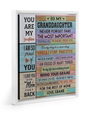 I Am Proud Of Many Things - Lovely Gift For Granddaughter Floating Framed Canvas Prints White tile