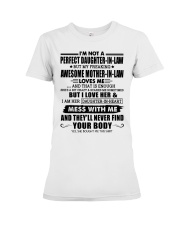 MESS WITH ME - GREAT GIFT FOR DAUGHTER-IN-LAW Premium Fit Ladies Tee tile