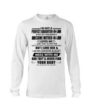MESS WITH ME - GREAT GIFT FOR DAUGHTER-IN-LAW Long Sleeve Tee tile