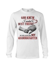 GOD GAVE ME MY GRANDDAUGHTER - GIFT FOR GRANDMA Long Sleeve Tee tile