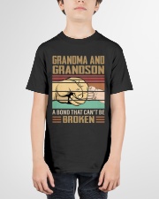 BOND CAN'T BE BROKEN - GIFT FOR GRANDMA GRANDSON Youth T-Shirt garment-youth-tshirt-front-01