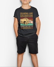 BOND CAN'T BE BROKEN - GIFT FOR GRANDMA GRANDSON Youth T-Shirt lifestyle-youth-tshirt-front-1