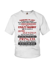 SHE IS MY WHOLE WORLD - GIFT FOR GRANDDAUGHTER Youth T-Shirt front